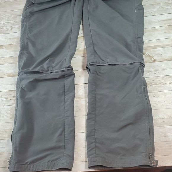 Kuhl Forester‎ Convertible Zip-Off Full-Length to Capri Pants Size 6 Gray/Green - Picture 4 of 14